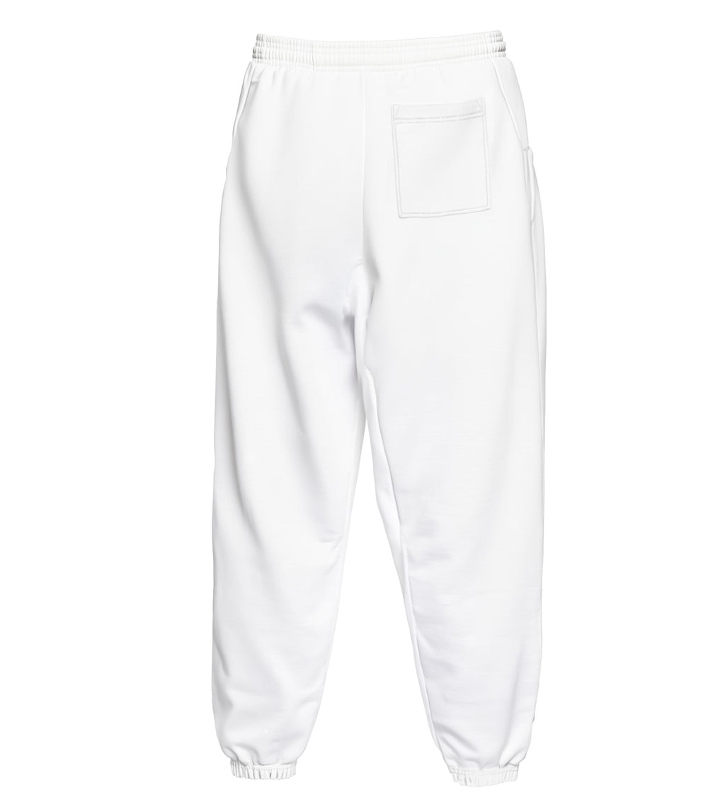 Elizabeth Fleece Sweatpant • White