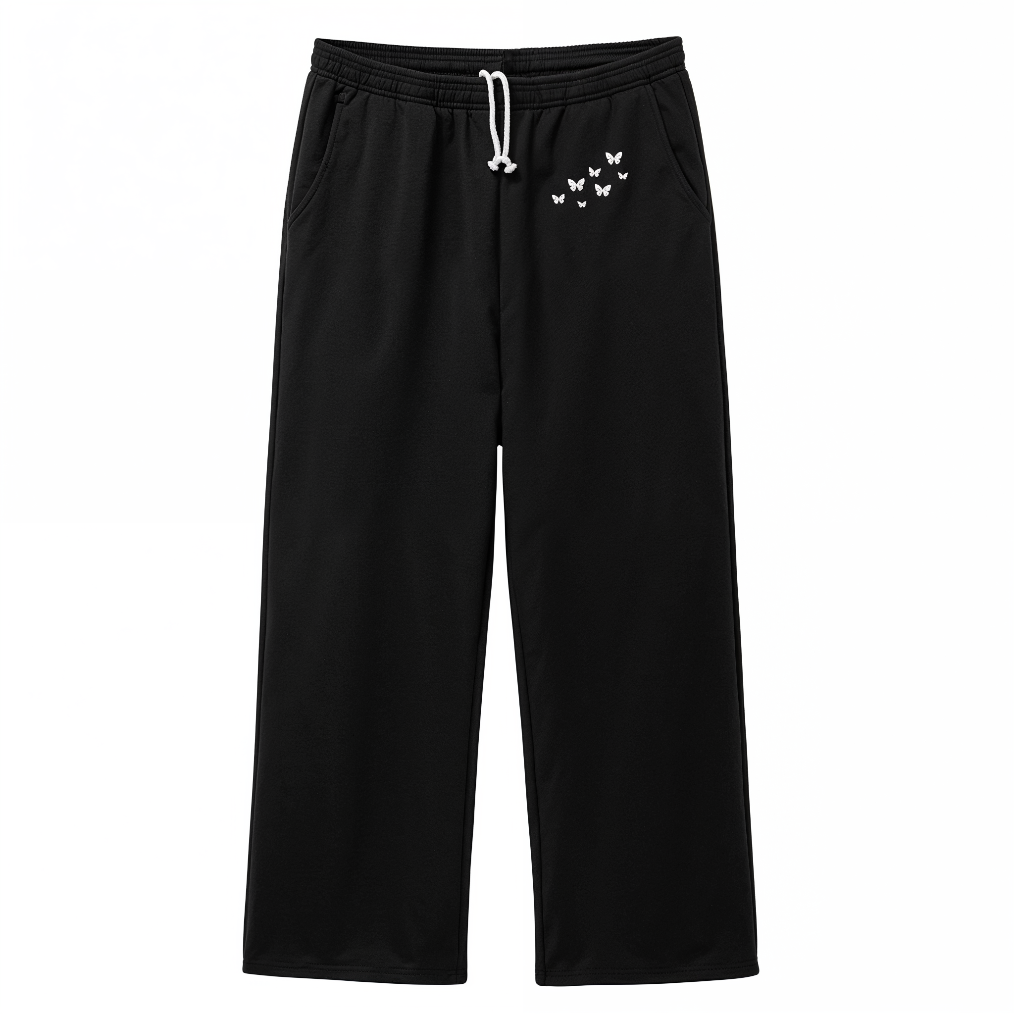 Mila Wide Leg Sweatpants • Black
