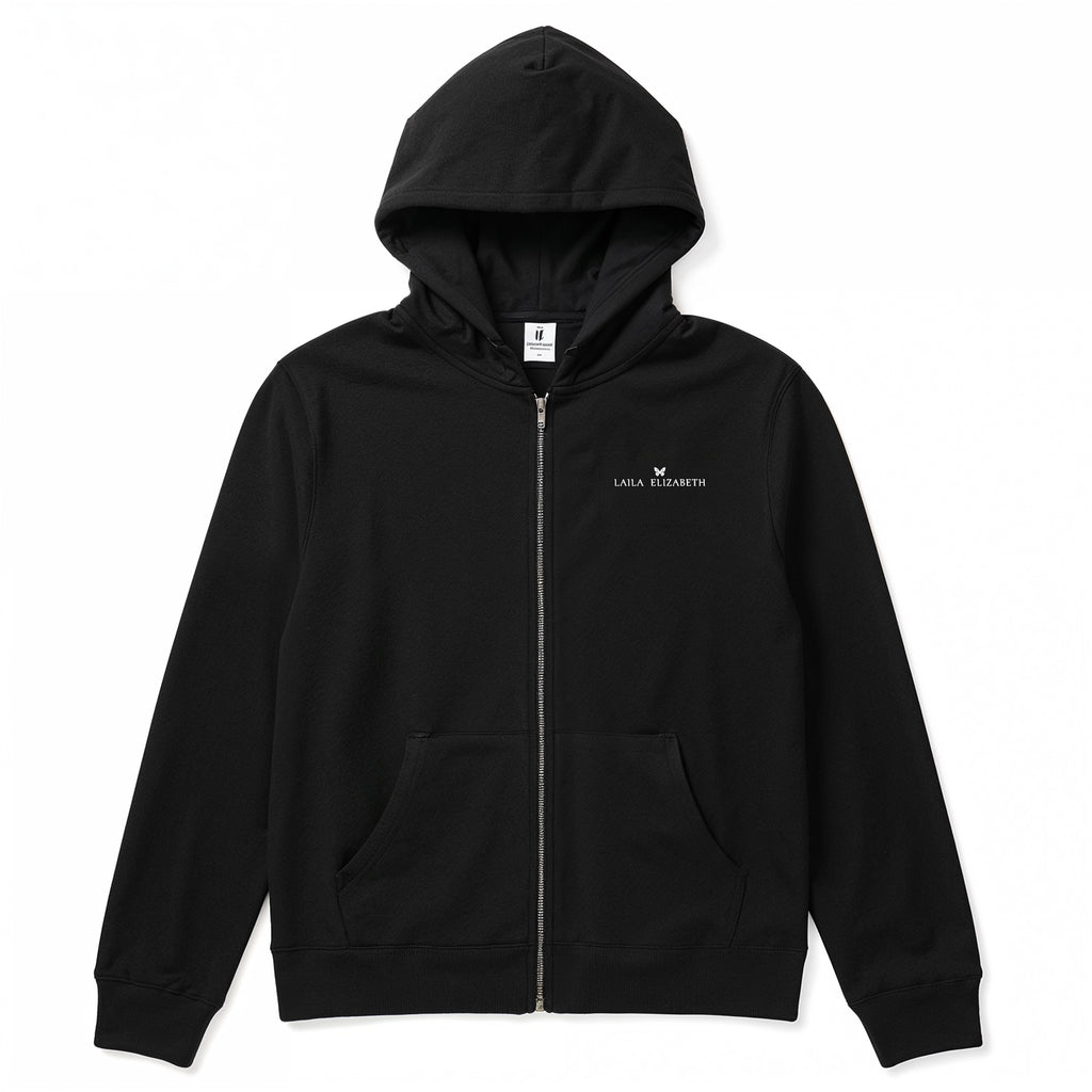 Gia Zip Hoodie • Black