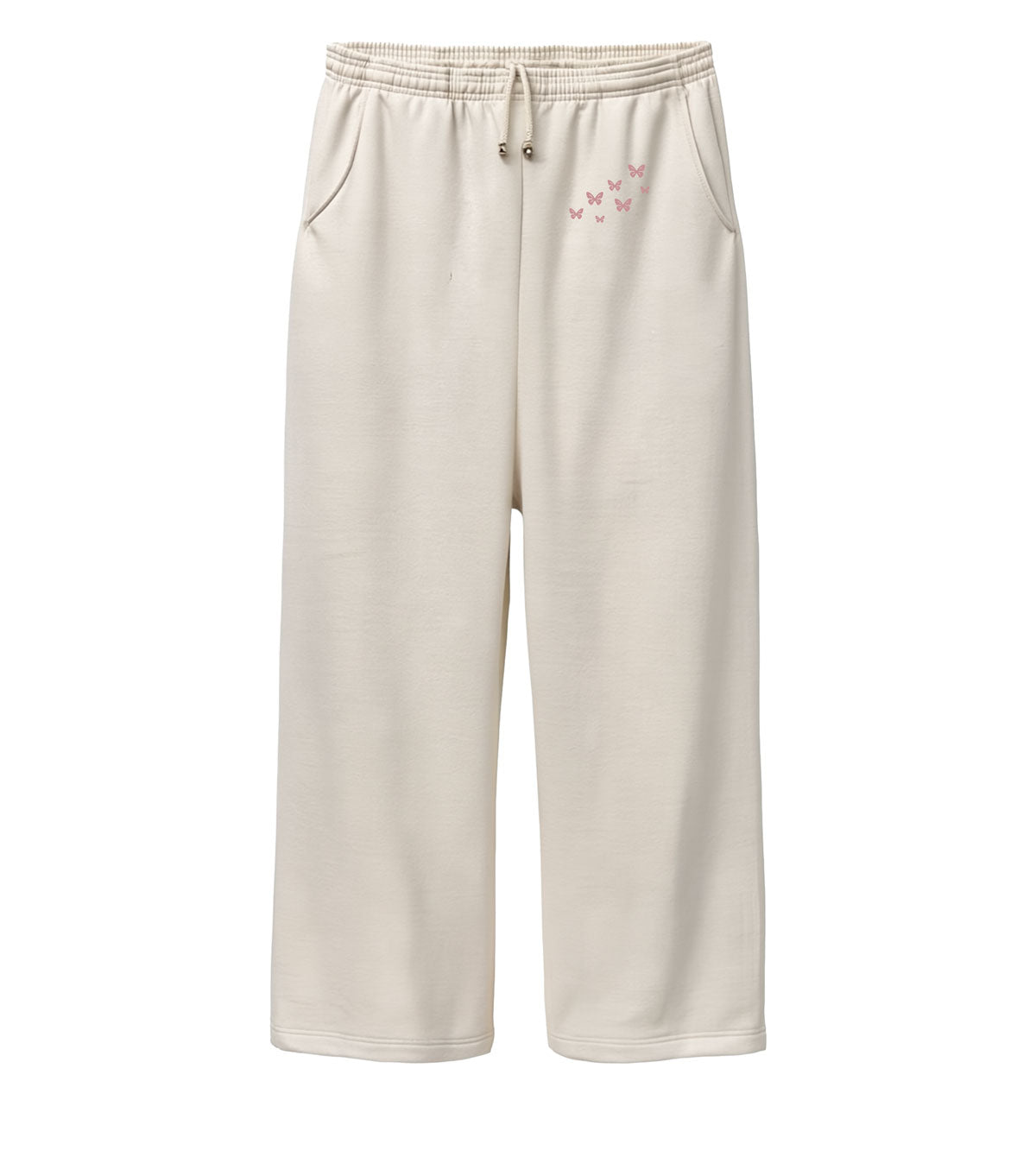 Mila Wide Leg Sweatpants • Cream