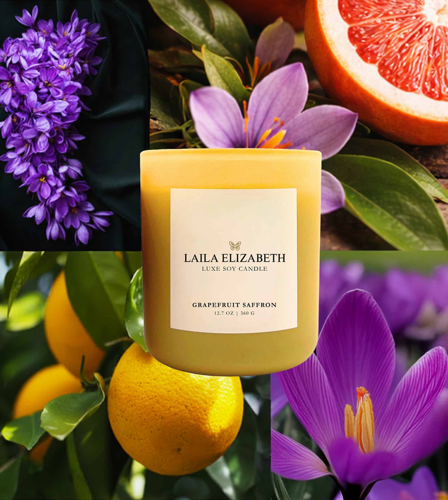 Classic 12 oz Candle • Grapefruit Saffron